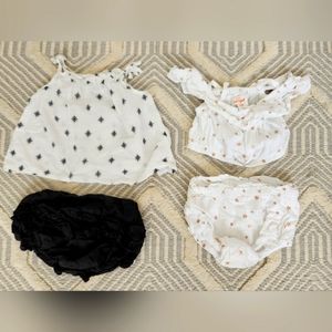 Cat & Jack baby girl Summer outfit bundle. Size 0-3 mo